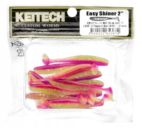Keitech Easy Shiner 2" 12szt Purple X Chart UV(DI
