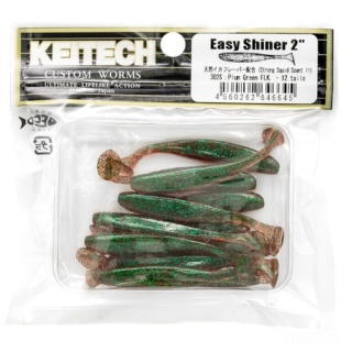 Keitech Easy Shiner 3" 10szt Plum Green FLK