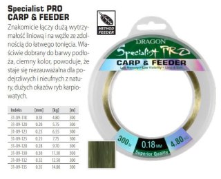 Dragon Żyłka Specjalist Pro Carp&Feeder 0,32mm 300