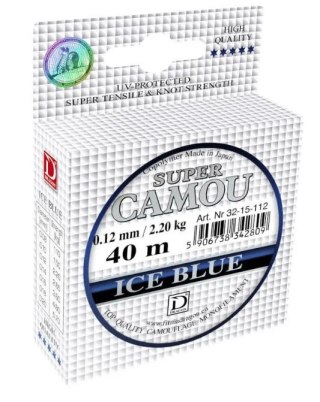 Dragon Żyłka Super Camou Ice Blue 0.14mm 40m
