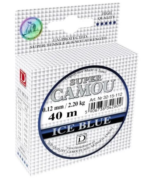 Dragon Żyłka Super Camou Ice Blue 0.14mm 40m