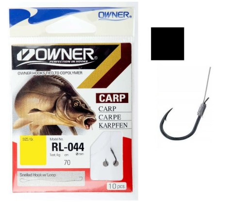 Owner Haczyki Z Przyponem Rl 044 10 Czarn(5x10szt)