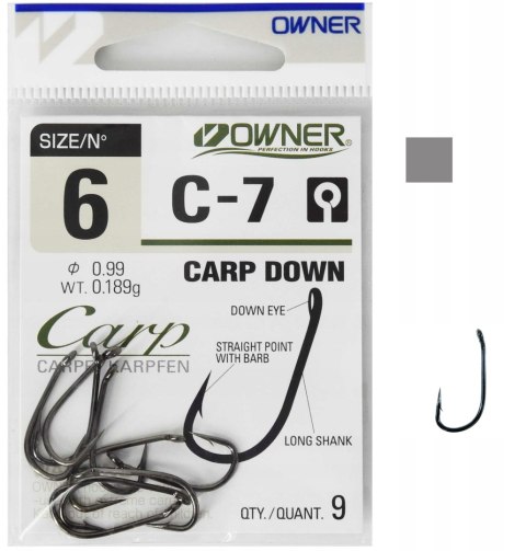 Owner Haczyki Carp C7 4 (5x9szt)
