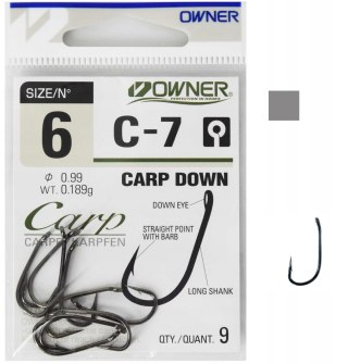 Owner Haczyki Carp C7 6 (5x9szt)