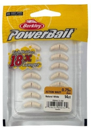 Berkley Guma Powerbait Action Wax 2cm White 14szt