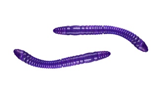 Libra Lures Fatty D'Worm 75mm 020 Purple With Kryl