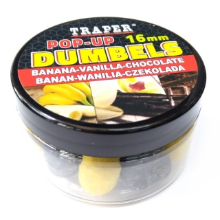 Traper Dumbels Pop Up 16/40 Banan/Wanilia/Czekolad
