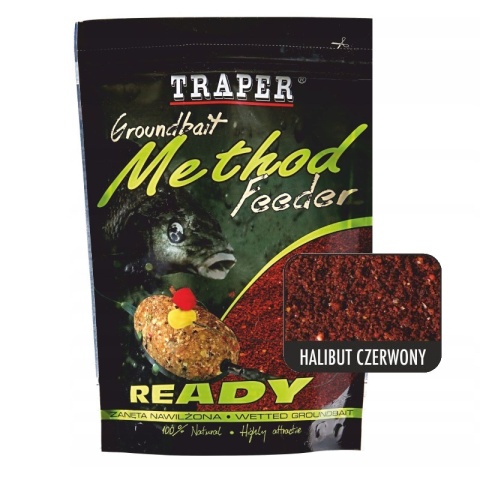 Traper M/F Ready 750g Halibut Czerwony