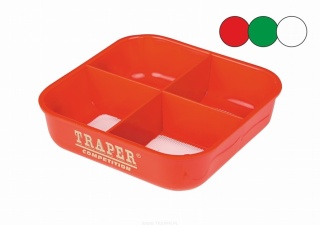 Traper Pudełko dzielone z sitkiem 0,75l 1mm czerwo
