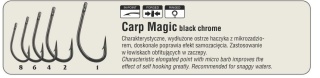 Traper Haczyk Hikara Carp Magic Black Chrome 6