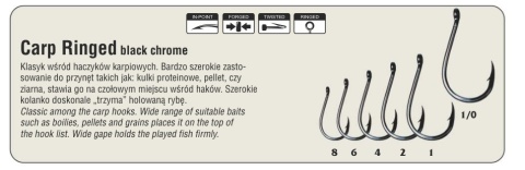 Traper Haczyk Hikara Carp Ringed Black CH1210 2