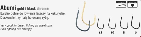 Traper Hikara Haczyk Abumi Black Chrom 1510 nr 6