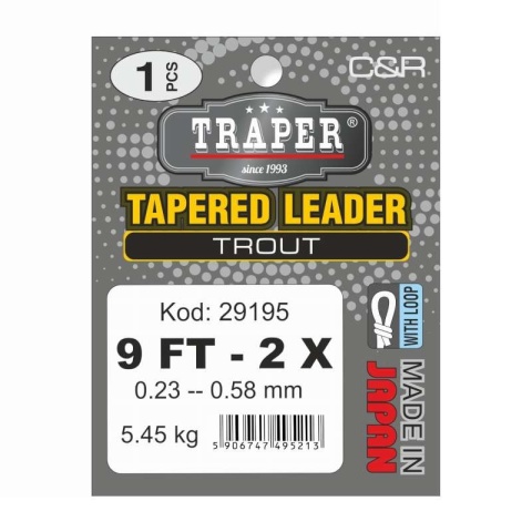 Traper Przypon Koniczny Trout 9FT 1X