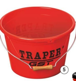 Traper Wiadro 13 l Czerwone