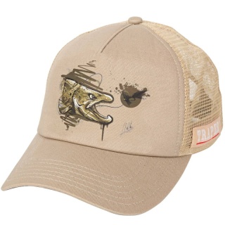 Traper Czapka Art Beige Trout