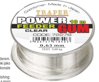 Traper Power Feeder Gum Clear 0,85mm