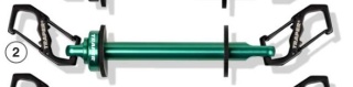 Traper Uchwyt Tippet Holder Alu Green