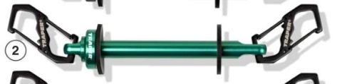 Traper Uchwyt Tippet Holder Alu Green