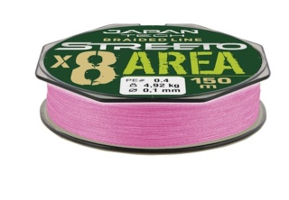 Konger Plecionka Streeto Area X8 Pink 0,12mm/150m