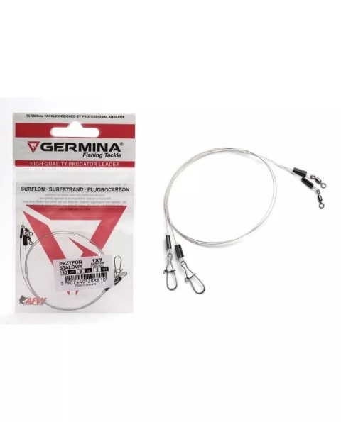 GERMINA PRZYPON STALOWY SURFLON 1X7 2 SZT 30CM