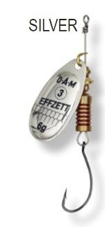 Dam Effzett Obrotówka Single Hook #2 4g Silver