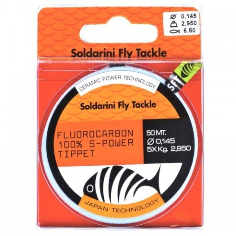 Soldarini Fluorocarbon S-Power Tippet 50m 0.145mm