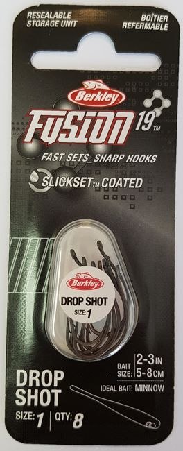 Berkley Haki Fusion19 Drop Shot rozm.1 8szt