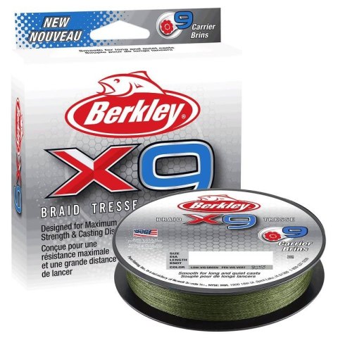 Berkley Plecionka X9 0.08mm 7.6kg 150m Zielona