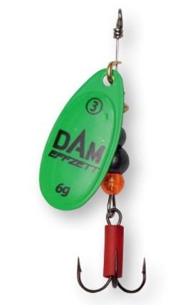 Dam Effzett Obrotówka Fluo Spinner#1 3g Green