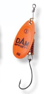 Dam Effzett Single Hook Spinner#2 4g Orange