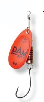 Dam Effzett Single Hook Spinner#2 4g Red