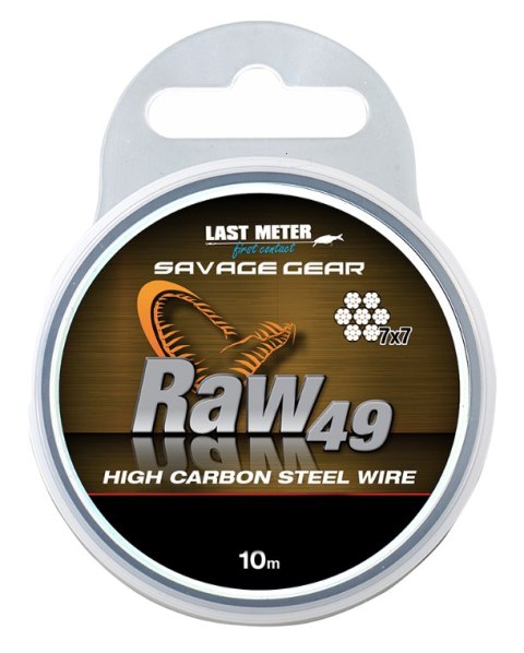 Savage Gear Linka Stalowa Raw 49 0.36mm 11kg 10m