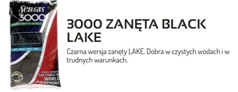 Sensas Zanęta 3000 Black Lake 1kg
