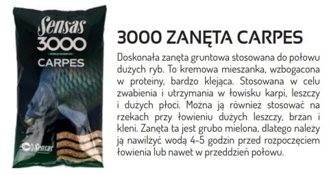 Sensas Zanęta 3000 Carpes 1kg