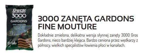 Sensas Zanęta 3000 Gardons Fine Mouture 1kg