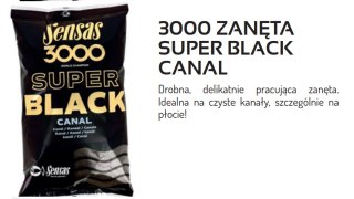 Sensas Zanęta 3000 Super Black Canal 1kg