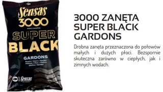 Sensas Zanęta 3000 Super Black Gardons 1kg