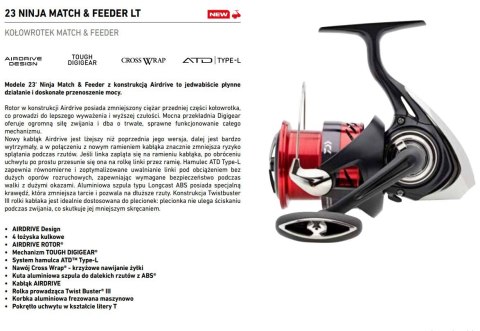 Daiwa Kołowrotek Ninja Match LT3000-C