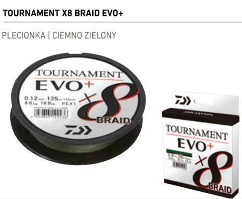 Daiwa Plecionka Tournament X8 Braid Evo+ 0,26 270m