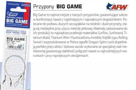 Dragon Przyp.AFW Big Game Surflon 30kg 40cm 2szt