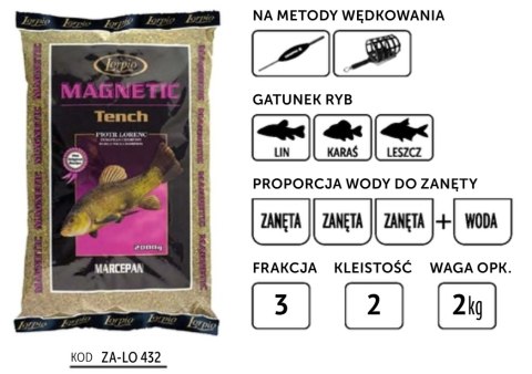 Lorpio Zanęta Magnetic Tench Marcepan 2000g