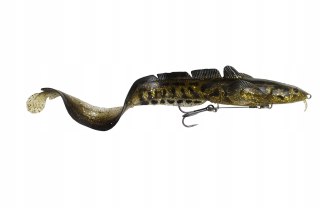 Savage Gear Guma Zbrojona 3D Burbot70g Gold UV25cm