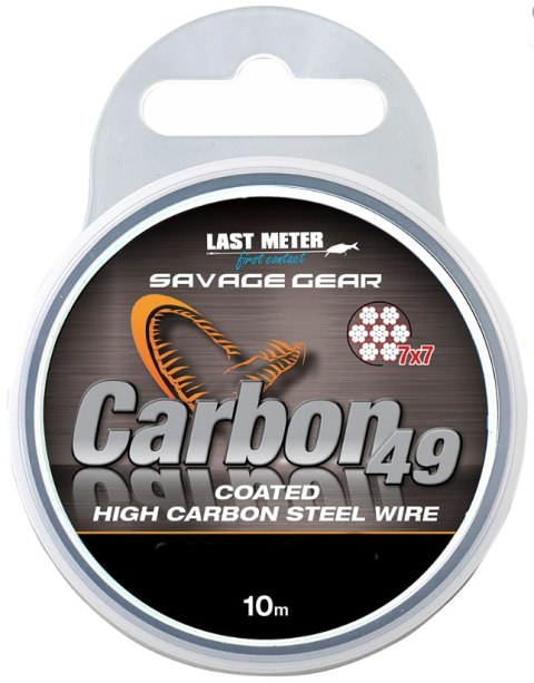 Savage Gear Linka Stalowa Carbon49 0.70mm 23kg 10m