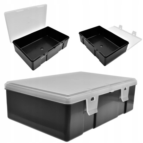 Anplast Pojemnik Maxi 2,5l Czarny z Przezr.Pokrywą