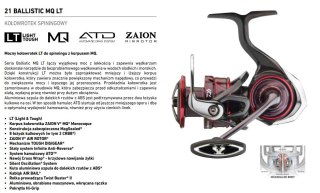 Daiwa Kołowrotek Ballistic MQ LT 2500D