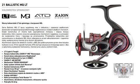Daiwa Kołowrotek Ballistic MQ LT 4000D-C
