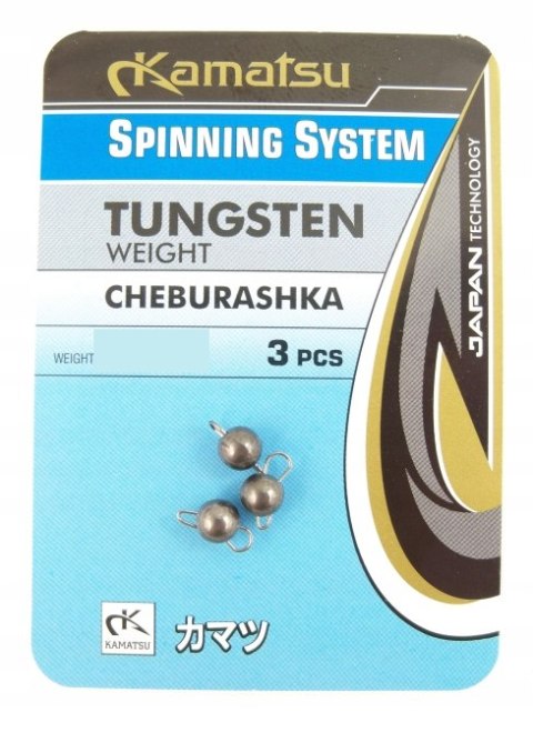 Kamatsu Czeburaszki Wolframowe Czerwone 4gr 3szt
