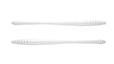 Libra Lures Dying Worm 70mm 001 White Kryl