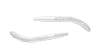 Libra Lures Fatty D'Worm 75mm 004 Silver Pearl Ser