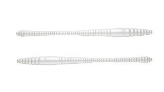 Libra Lures Dying Worm 80mm 004 Silver Peaarl